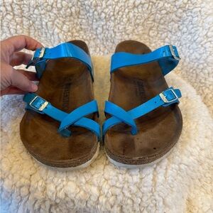 Birkenstock Mayari Patent Sky Blue Finish size 40/9-9.5US